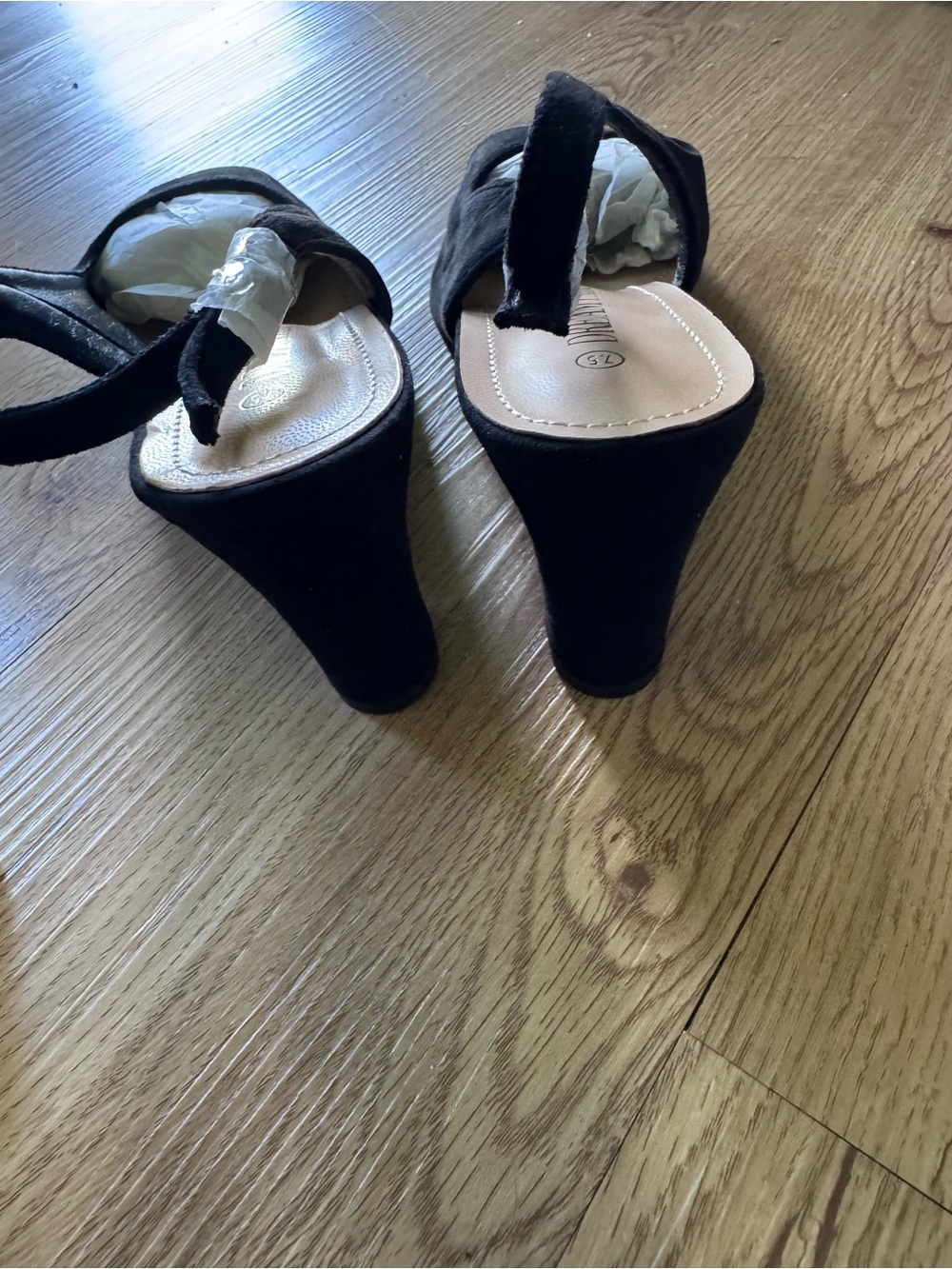 Dream Pairs Black Slingback Peep-Toe Heels - Picture 8 of 9
